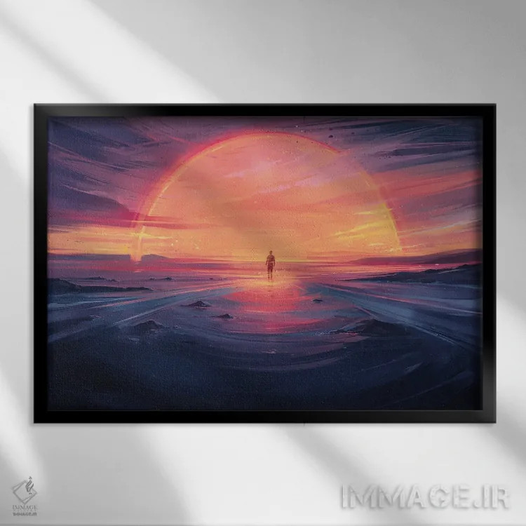 تابلو وسعت اثر آلنا آئنامی - نمای قابدار مشکی