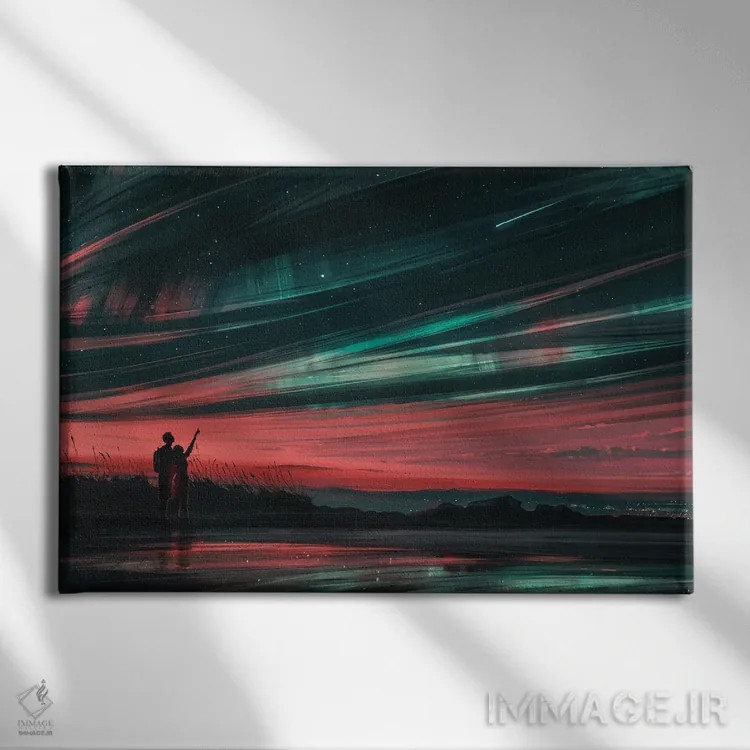 تابلو ستارگان و تو اثر آلنا آئنامی - نمای روبهرو روی دیوار