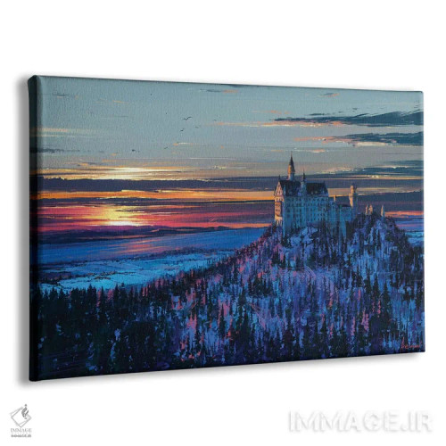 تابلو قلعهای در آسمان اثر آلنا آئنامی - نمای پرسپکتیو محصول