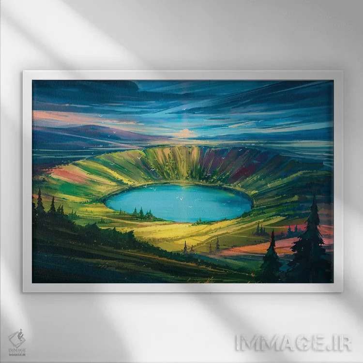 تابلو زندگی نو اثر آلنا آئنامی - نمای قابدار سفید