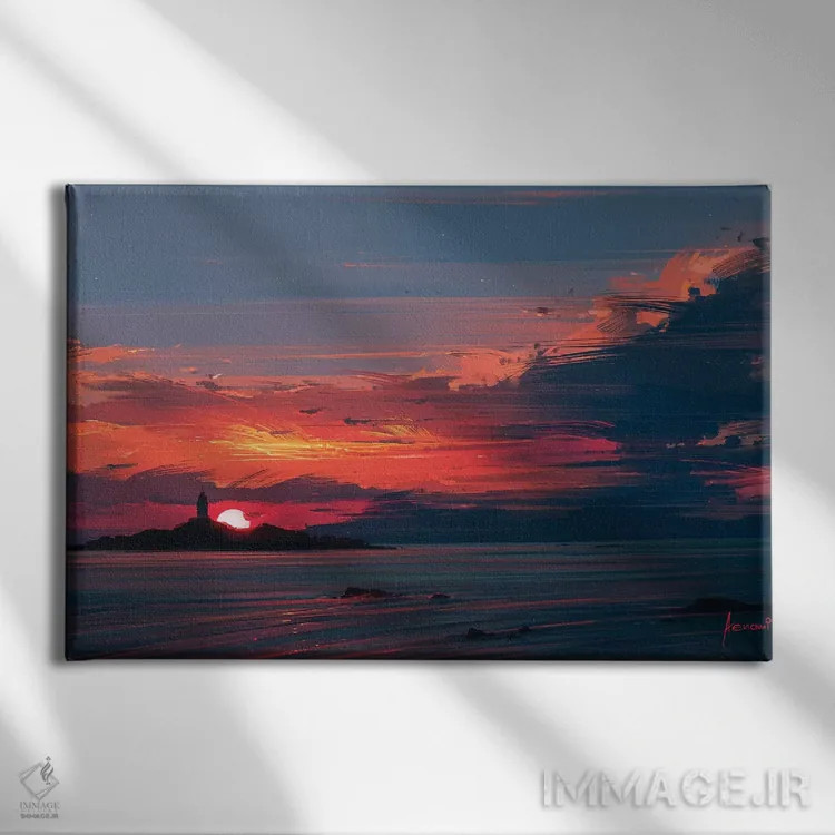 تابلو نزدیک به خورشید اثر آلنا آئنامی - نمای روبهرو روی دیوار