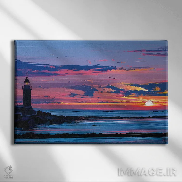 تابلو نور راهنما اثر آلنا آئنامی - نمای روبهرو روی دیوار