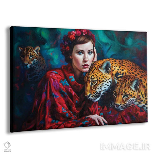 تابلو پلنگ اثر عبدالله ایویندار - نمای پرسپکتیو محصول