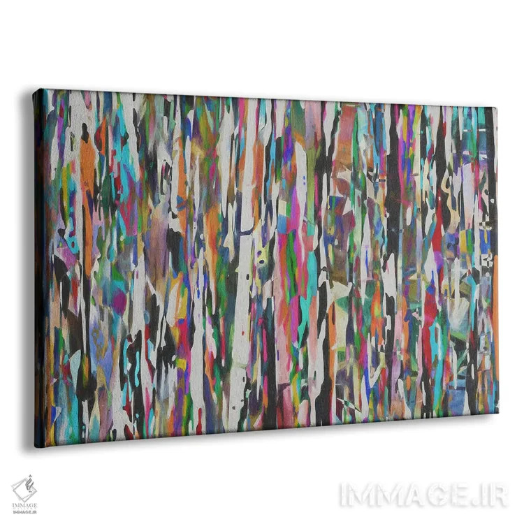 تابلو ترکیب رنگها و اشکال IX اثر آنجِل استوز - نمای پرسپکتیو محصول