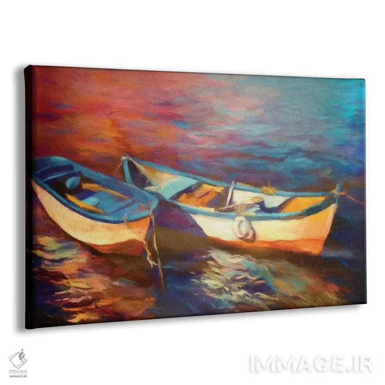 تابلو قایقها در گرگومیش اثر آنجِل استوز - نمای پرسپکتیو محصول