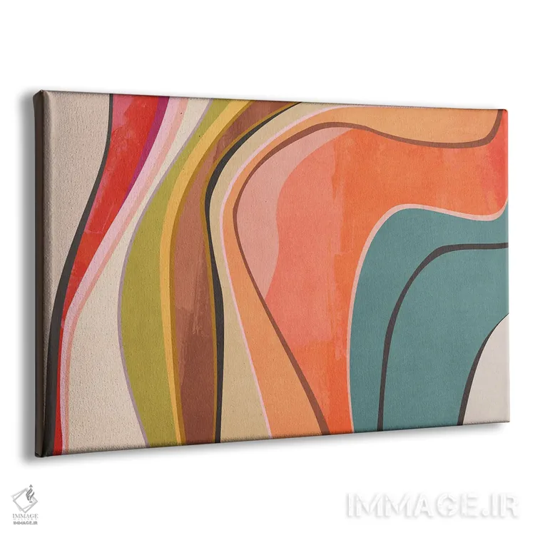 تابلو اشکال موجدار شمارهٔ هفت اثر آنجِل استوز - نمای پرسپکتیو محصول