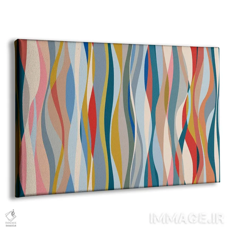 تابلو اشکال موجدار شمارهٔ نه اثر آنجِل استوز - نمای پرسپکتیو محصول