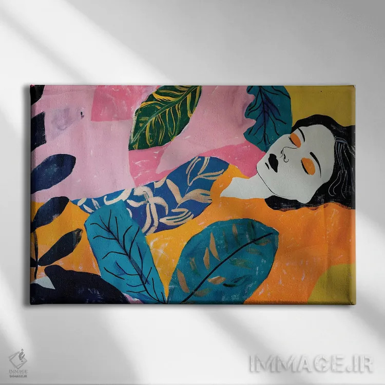 تابلو مادر طبیعت در خواب شمارهٔ دو اثر آنجِل استوز - نمای روبهرو روی دیوار