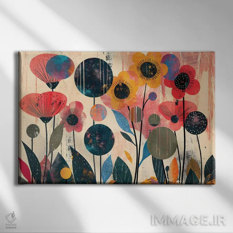 تابلو باغ من زیباست شمارهٔ سه اثر آنجِل استوز - نمای روبهرو روی دیوار