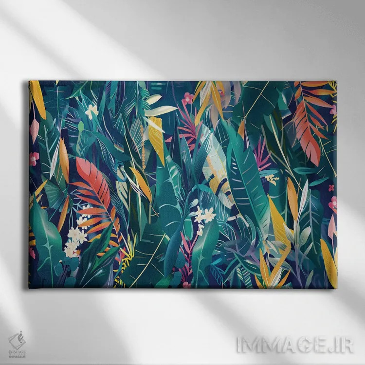 تابلو منظرهٔ گرمسیری شمارهٔ چهار اثر آنجِل استوز - نمای روبهرو روی دیوار