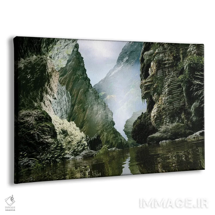 تابلو دره رودخانه گمشده اثر آنجِل استوز - نمای پرسپکتیو محصول