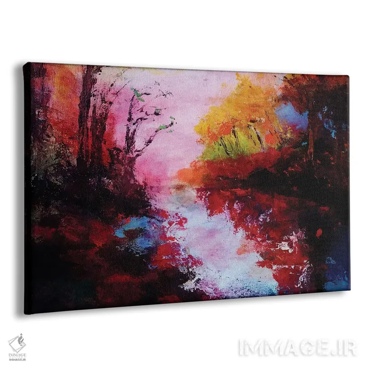 تابلو جنگلهای پاییزی اثر آنجِل استوز - نمای پرسپکتیو محصول