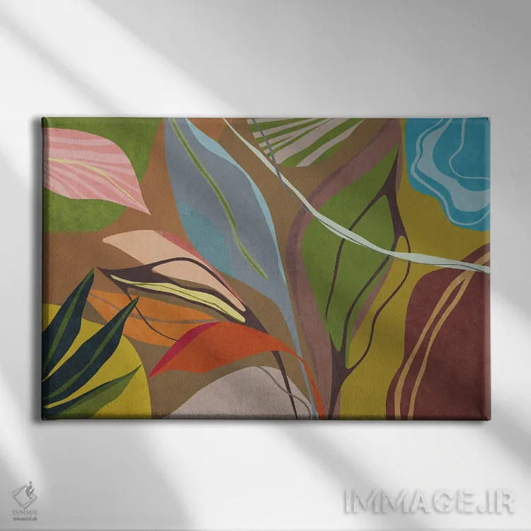 تابلو باغ گرمسیری شماره پنج اثر آنجِل استوز - نمای روبهرو روی دیوار