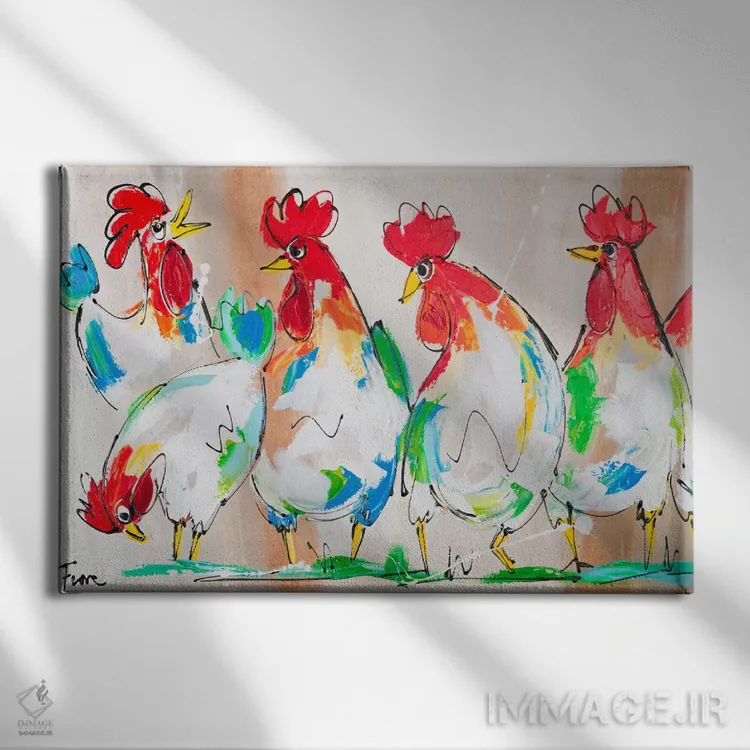 تابلو برادران اثر آرت فیوره - نمای روبهرو روی دیوار