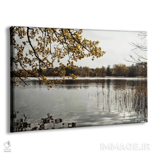 تابلو یک روز در کنار دریاچه اثر آصاف فرانک - نمای پرسپکتیو محصول