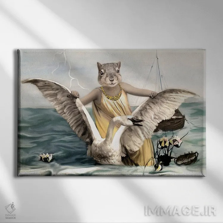 تابلو سوانهیلدا اثر انیمال فَنسی - نمای روبهرو روی دیوار