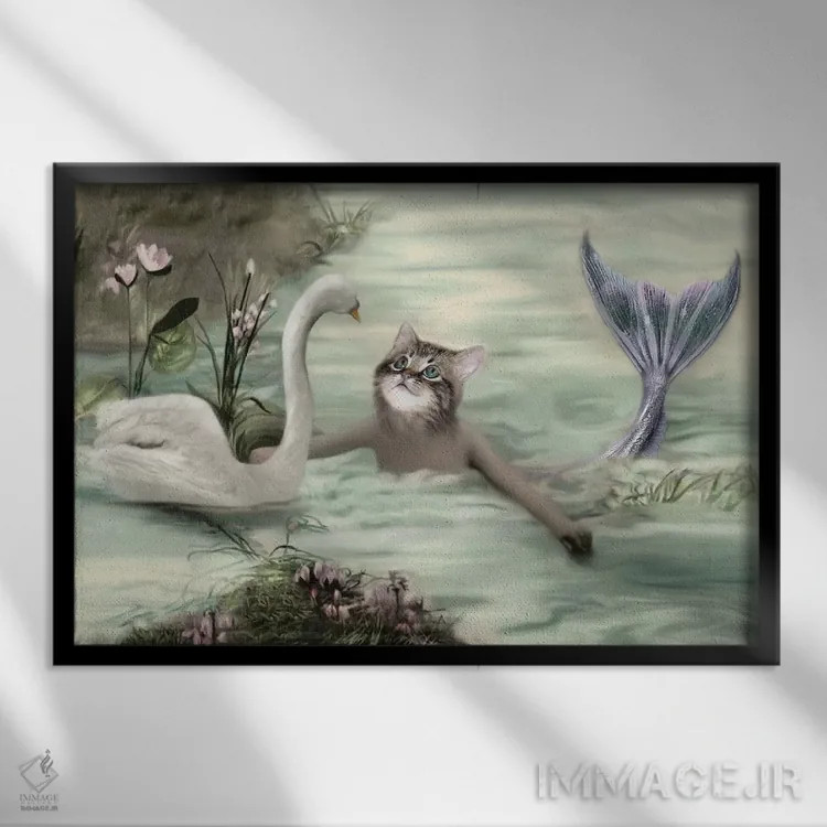 تابلو یانته اثر انیمال فَنسی - نمای قابدار مشکی