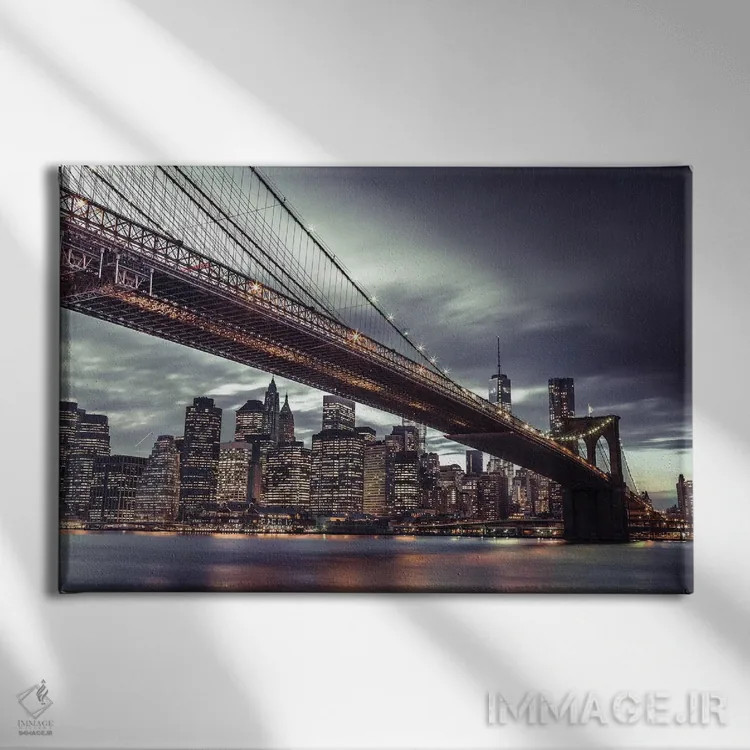 تابلو نیویورک هفتم اثر آصاف فرانک - نمای روبهرو روی دیوار