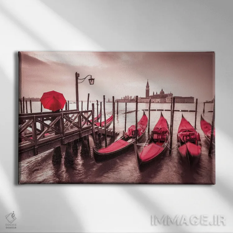 تابلو ونیز بیستوسوم اثر آصاف فرانک - نمای روبهرو روی دیوار