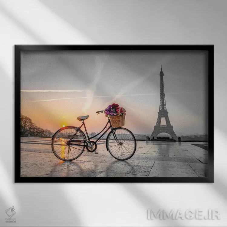 تابلو پاریس نهم اثر آصاف فرانک - نمای قابدار مشکی