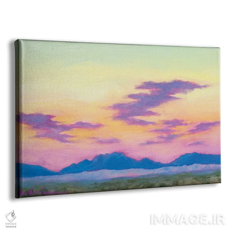 تابلو نور لایم (سبز لیمویی) اثر آندریا فِیرفرویس - نمای پرسپکتیو محصول