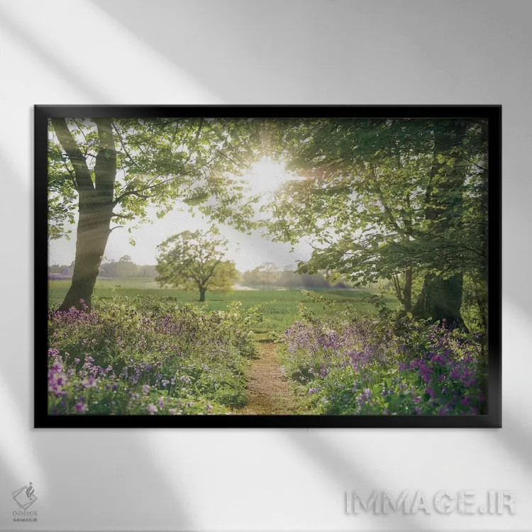 تابلو چیزی زیبا اثر آصاف فرانک - نمای قابدار مشکی