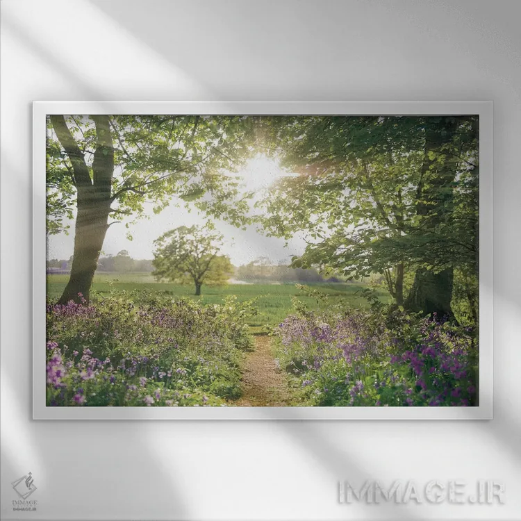 تابلو چیزی زیبا اثر آصاف فرانک - نمای قابدار سفید