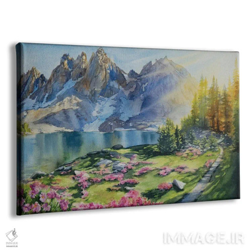 تابلو مسیر به دریاچههای کرساژ اثر آندریا فِیرفرویس - نمای پرسپکتیو محصول