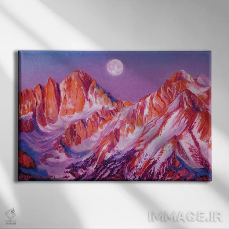 تابلو وایتی راسل (احتمالاً نام شخص یا سوژه خاص) اثر آندریا فِیرفرویس - نمای روبهرو روی دیوار