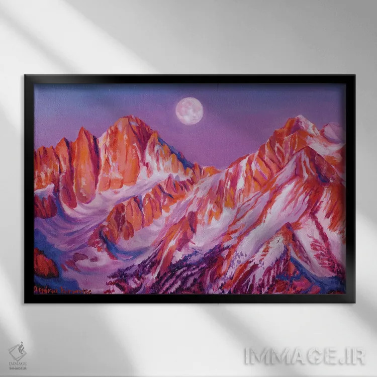 تابلو وایتی راسل (احتمالاً نام شخص یا سوژه خاص) اثر آندریا فِیرفرویس - نمای قابدار مشکی