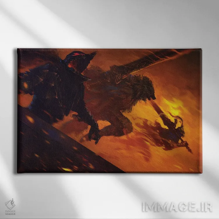 تابلو گروه (یا گله) اثر اناتو فینستارک - نمای روبهرو روی دیوار