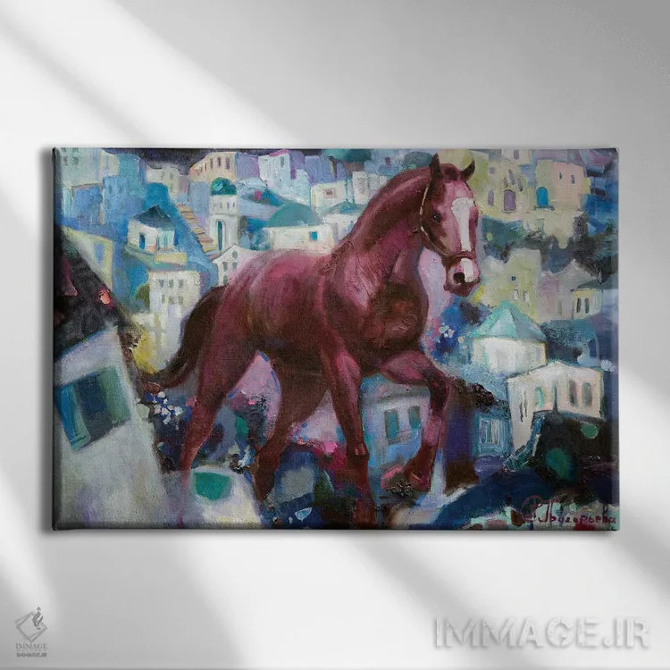 تابلو ایگوگو (نام-احتمالاً اصطلاح یا اسم خاص) اثر آناستاسیا گریگوریوا - نمای روبهرو روی دیوار