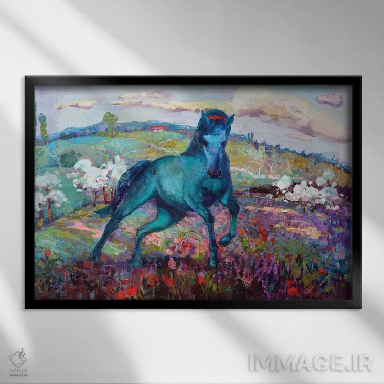 تابلو سبز اثر آناستاسیا گریگوریوا - نمای قابدار مشکی