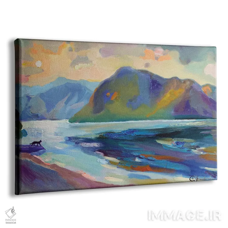 تابلو سفر گربه اثر آناستاسیا گریگوریوا - نمای پرسپکتیو محصول