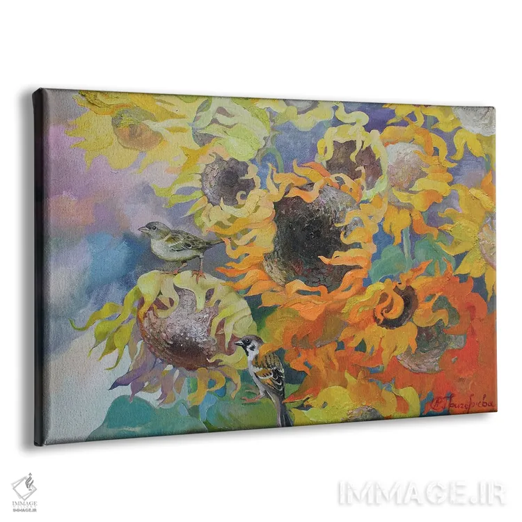 تابلو روزهای آفتابگردان اثر آناستاسیا گریگوریوا - نمای پرسپکتیو محصول