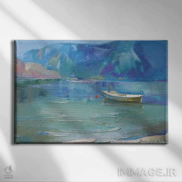 تابلو روز تابستانی صاف اثر آناستاسیا گریگوریوا - نمای روبهرو روی دیوار