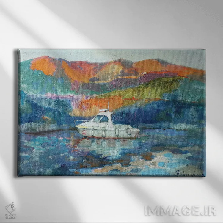تابلو به سمت اسکله اثر آناستاسیا گریگوریوا - نمای روبهرو روی دیوار