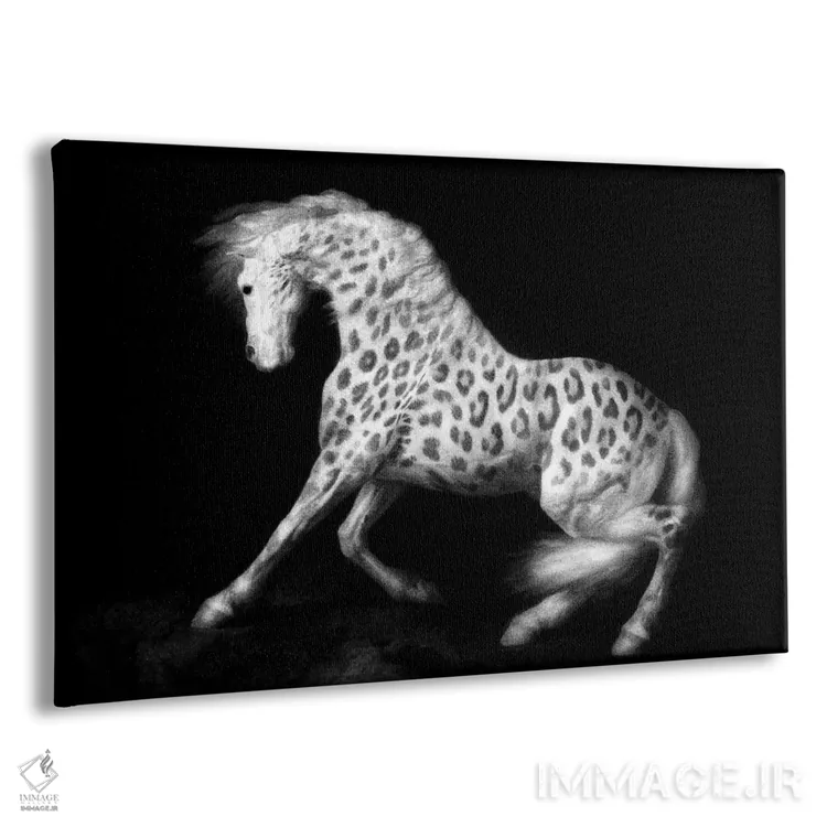 تابلو اسب یوزپلنگی اثر آرک و گوستز (گروه هنری) - نمای پرسپکتیو محصول