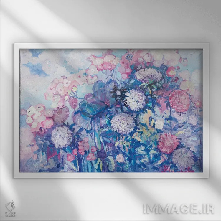 تابلو پرواز پاییزی اثر آناستاسیا گریگوریوا - نمای قابدار سفید