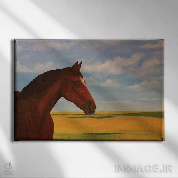 تابلو دونده اثر آموغ کاتیایان - نمای روبهرو روی دیوار