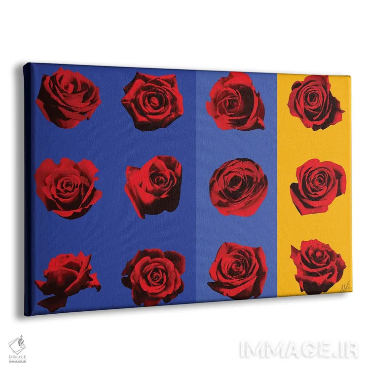تابلو رزها ۱ اثر آلن ماگالون - نمای پرسپکتیو محصول