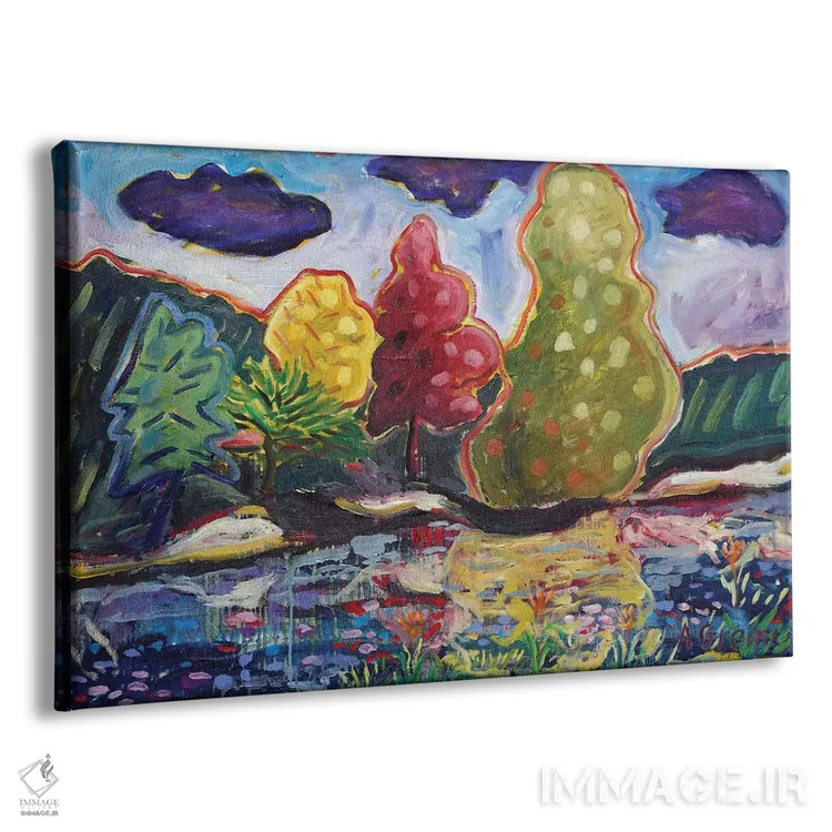 تابلو باغ رؤیایی بیستم اثر آنتئو گرمی - نمای پرسپکتیو محصول