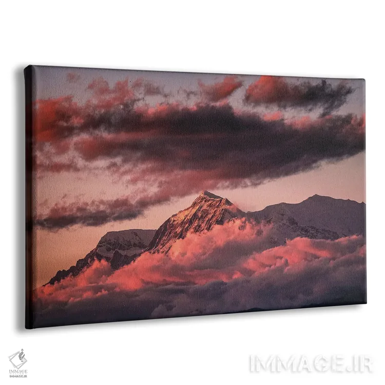 تابلو غروب قله اورست هیمالیا نپال (قسمت دوم) اثر الکس جی پرز - نمای پرسپکتیو محصول