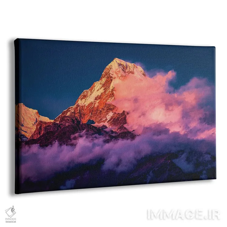 تابلو غروب قله اورست هیمالیا نپال (قسمت سوم) اثر الکس جی پرز - نمای پرسپکتیو محصول