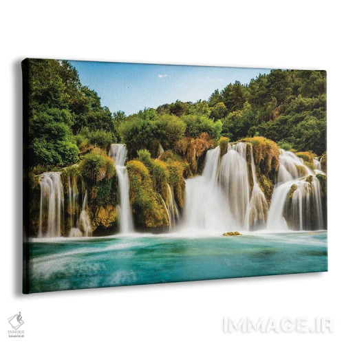تابلو آبشار کرکا کرواسی (قسمت اول) اثر الکس جی پرز - نمای پرسپکتیو محصول