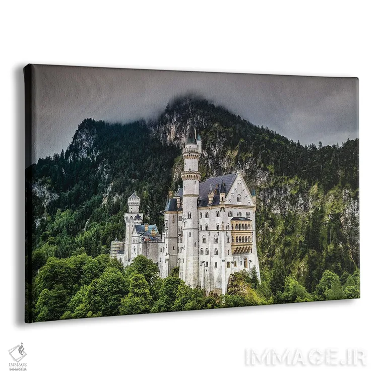 تابلو قلعه نویشوانشتاین آلمان اثر الکس جی پرز - نمای پرسپکتیو محصول