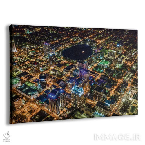 تابلو دریاچه ایولا مرکز اورلاندو فلوریدا از بالا اثر الکس جی پرز - نمای پرسپکتیو محصول