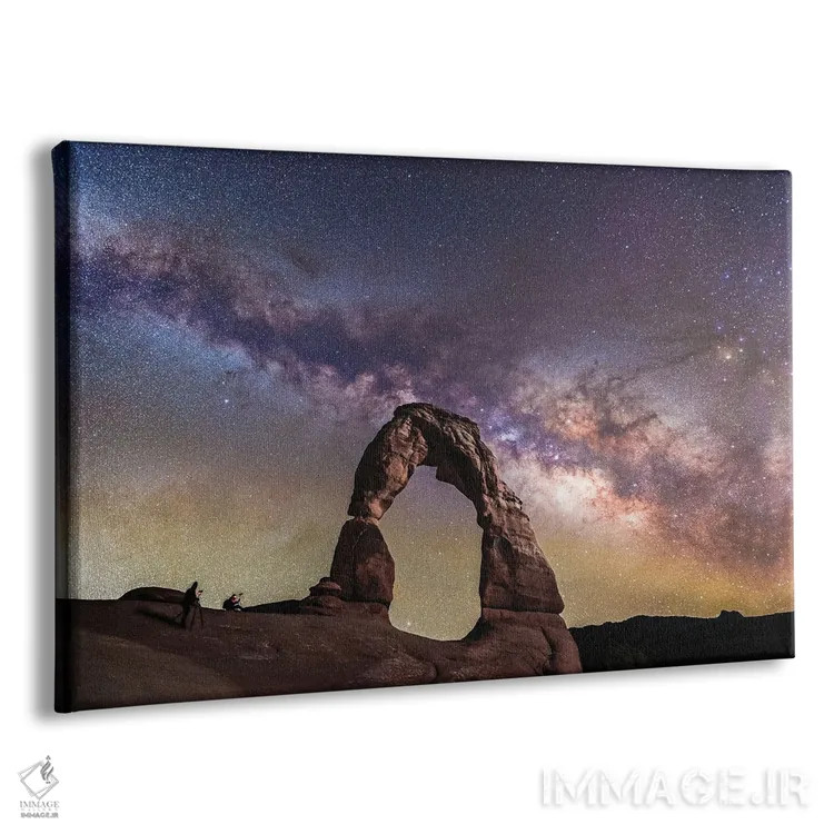 تابلو طاق دلکیت و راه شیری در شب پرستاره یوتا اثر الکس جی پرز - نمای پرسپکتیو محصول