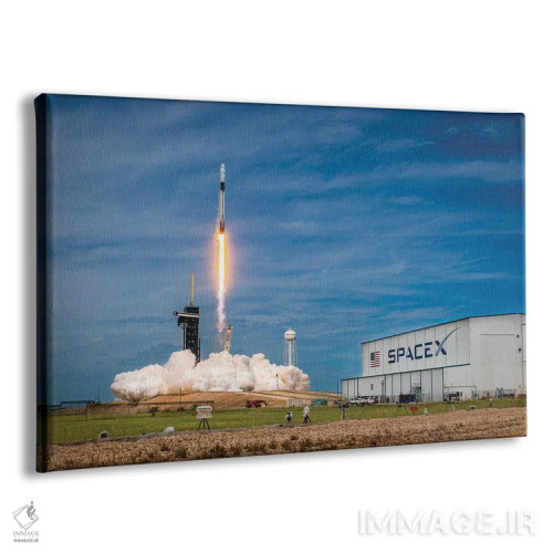 تابلو پرتاب موشک فالکن ۹ اسپیساکس (۳) اثر الکس جی پرز - نمای پرسپکتیو محصول