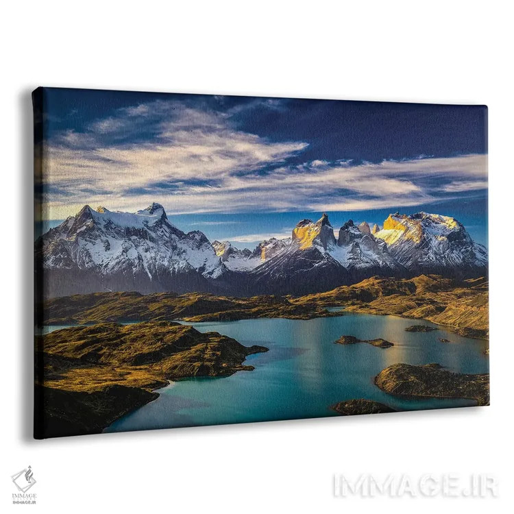تابلو مناظر کوهستانی توریس دل پاین، پاتاگونیا، شیلی (۴) اثر الکس جی پرز - نمای پرسپکتیو محصول